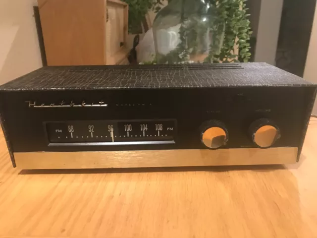 Vintage Heathkit Model FM-4 Hi-Fi AFC Tube FM Tuner, Good Condition