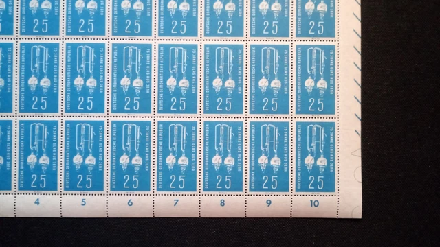 DDR 1959 kpl. Bogen Mi 714 Postfrisch siehe Fotos (A 8258) 3