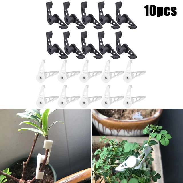 Kit 150 Clip Per Piante Rampicanti - Supporti In Plastica PP Per Pomodori, Fiori E Verdure (Bianco)
