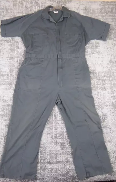Sweet Company Coveralls Jumpsuit Mechanic Size 48 Regular Gray Distressed Adult