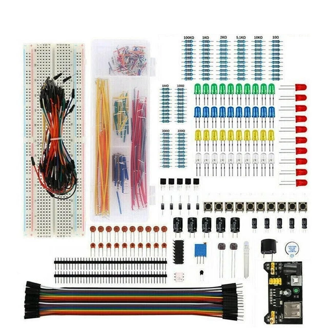 Complete For UNO R3 Starter Kit with 830 Well Breadboard Best Value Bundle