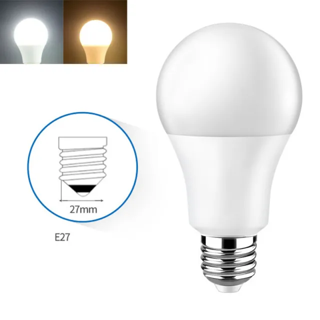 15W Energy Saving LED Globe Light Bulbs E27 E26 Lamp Cool Warm White 110V - 220V