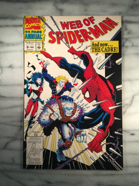 Web of Spider-Man Annual #9 (1993-Marvel) **High+ grade** The Cadre!