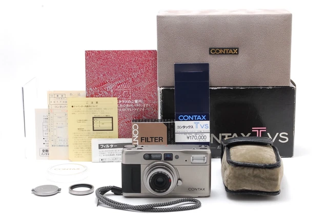 LCD Works [TOP MINT in Box, strap] Contax TVS Point & Shoot 35mm Film from JAPAN