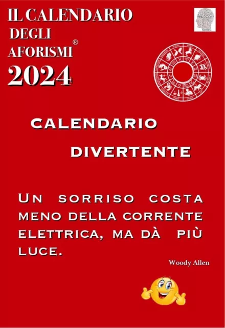 CALENDARIO DIVERTENTE 2024 (solo calendario senza supporto) EUR 12
