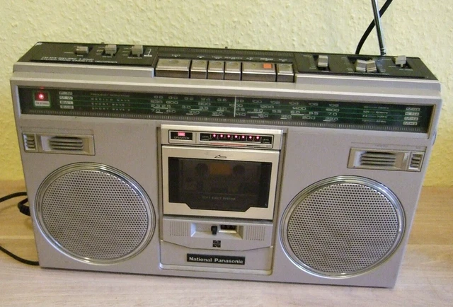 NATIONAL PANASONIC RX 5100F Vintage Boombox Radiorecorder cassette ...
