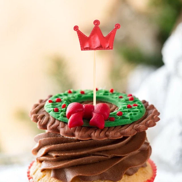 10 pz picks e topper per torte di compleanno tazza di cartone pu