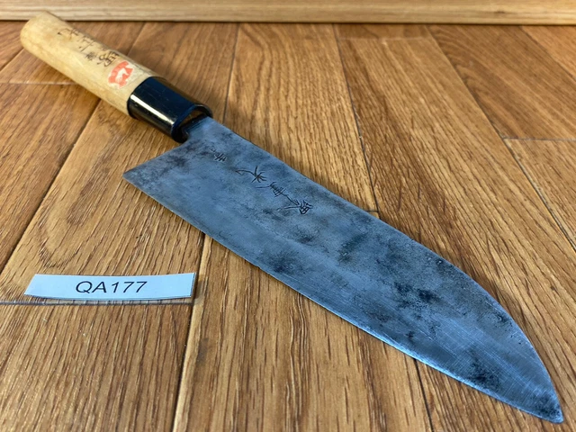 Giapponese Chef Cucina Coltello Santoku - Fatto a Mano Sakai Vintage 164/308mm