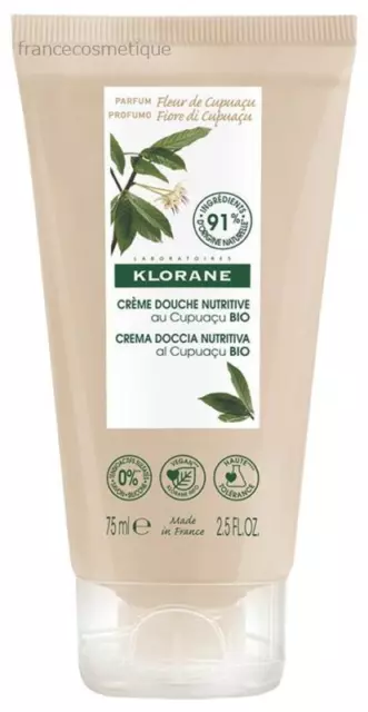 Klorane Nutrition Ultra hower Cream with Organic Cupuaçu 75ml