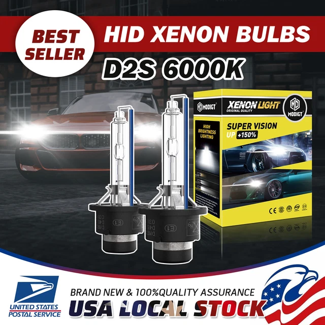 D2S Xenon Bulb Replace HID Xenon Super White 6000K Conversion Kit