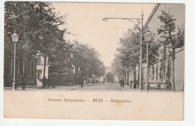 METZ - Moselle - CPA 57 - Rues - Avenue Serpenoise -