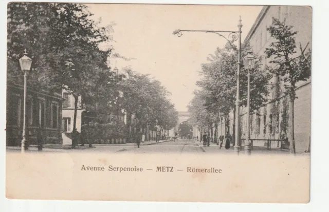 METZ - Moselle - CPA 57 - streets - Avenue Serpenoise -