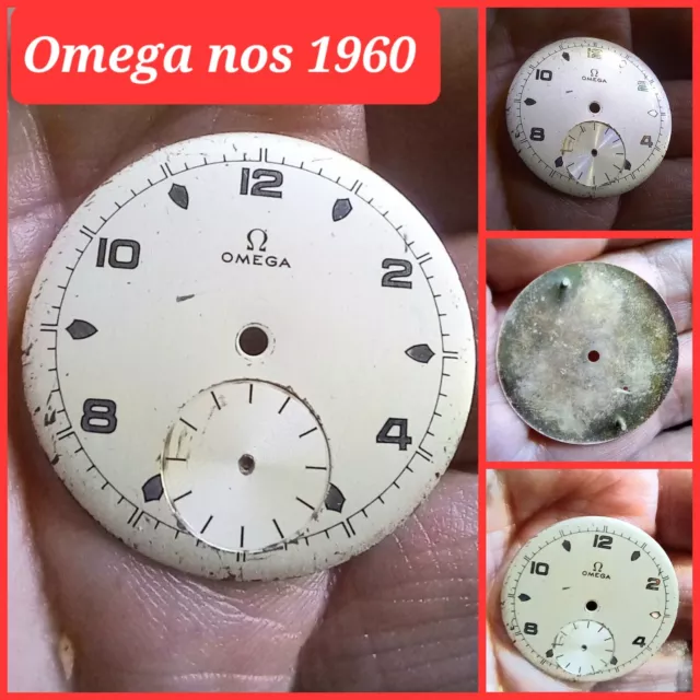 OM2 RARO quadrante Omega retrò NOS OLD STOCK 1960-70 29,65mm x 30T-262-265-266-