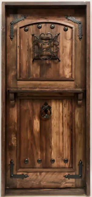 Rustic reclaimed solid old growth lumber Doug Fir DUTCH door any size speakeasy 2