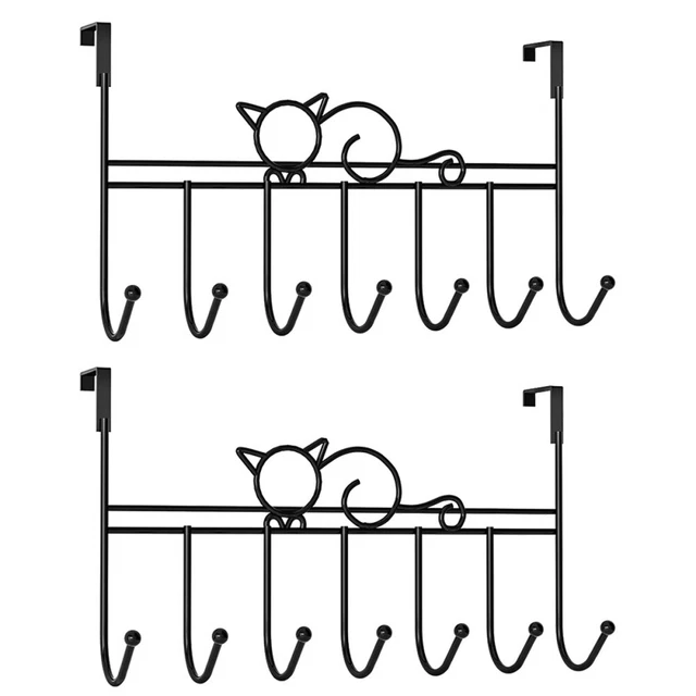 14 Hooks Door Iron Office Stainless Steel The Decorative Hangers