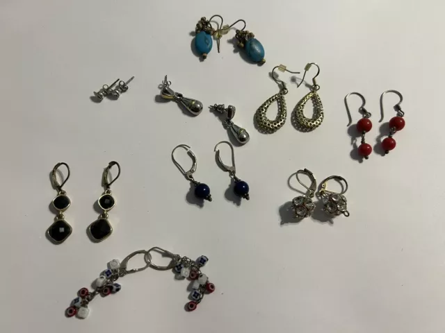 Wholesale 9 Pairs Vintage Retro Dangle Stud Earrings Boho Hoop Jewelry Lot