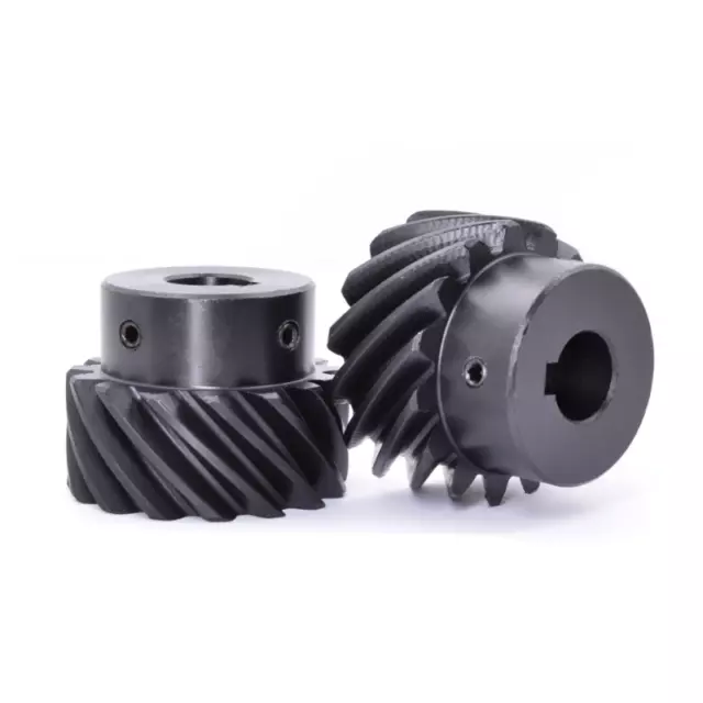 1.5 Mod 13-30 Teeth Helical Gear Blackened Pinion Transmission Gears 45# Steel