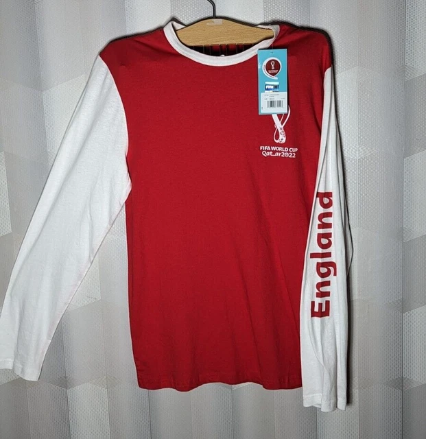 FIFA WORLD CUP Qatar ENGLAND 2022 Men's Long Sleeve TShirt Size Medium