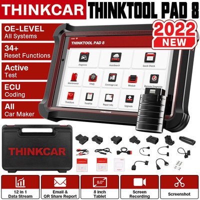 2022 thinktool pad8 professionale auto obd2 dispositivo diagnostico tutti sistema Key Programmazione