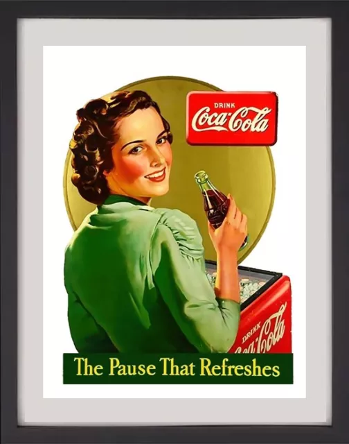 Affiche publicitaire retro "Coca Cola" (REPRODUCTION)