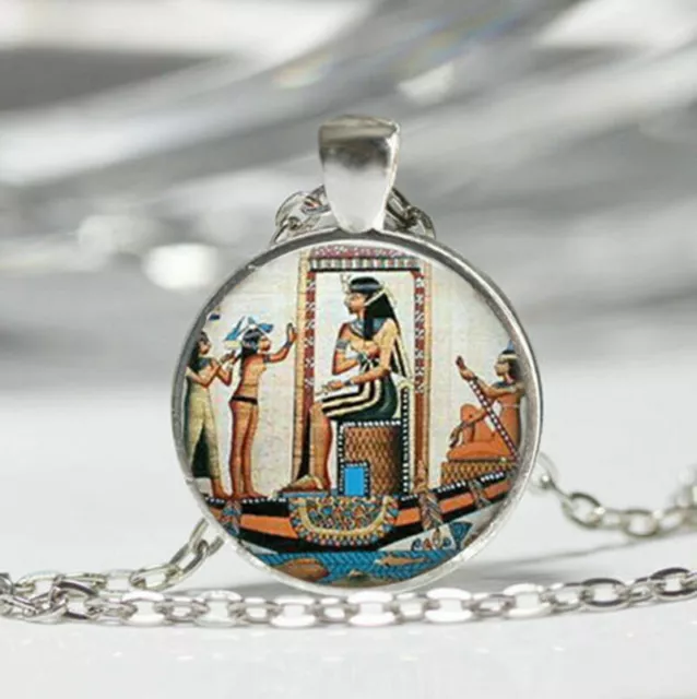 PHARAOH EGYPTIAN EGYPT ART charm pendant Sterling Silver 925 necklace women men