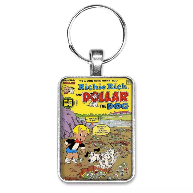 Richie Rich and Dollar the Dog #1 Cover Key Ring / Necklace Classic Harvey Comic