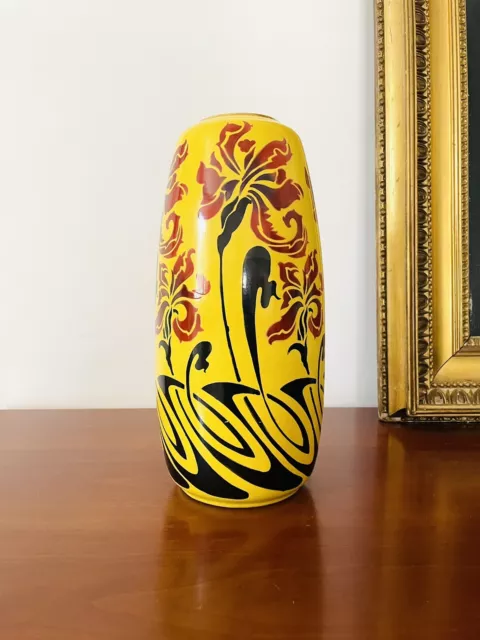 Magnifique Vase Manufacture Impériale Royale De Nimy Période Art Déco