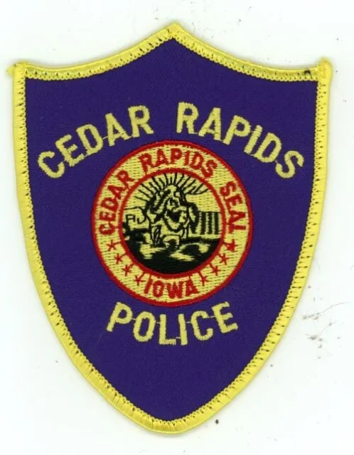 Iowa Ia Cedar Rapids Police Nice Shoulder Patch Sheriff