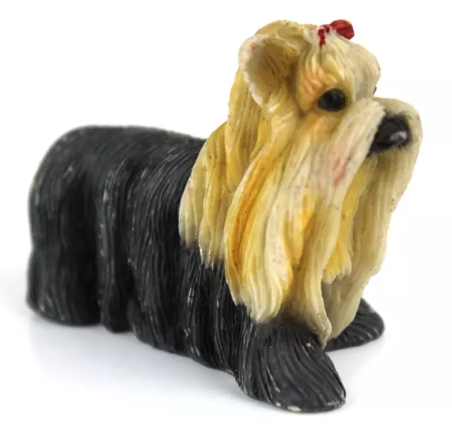 Piccola Statuina in Resina Yorkshire Terrier Cane Soprammobile da Collezione 3