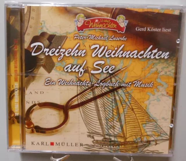 Dreizehn Weihnachten auf See CD Hörbuch Logbuch mit Musik Akkordeon Advent #T658