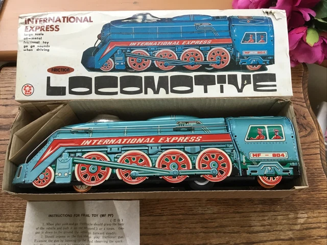VINTAGE CHINESE INTERNATIONAL Express Large Scale Friction Locomotive ...