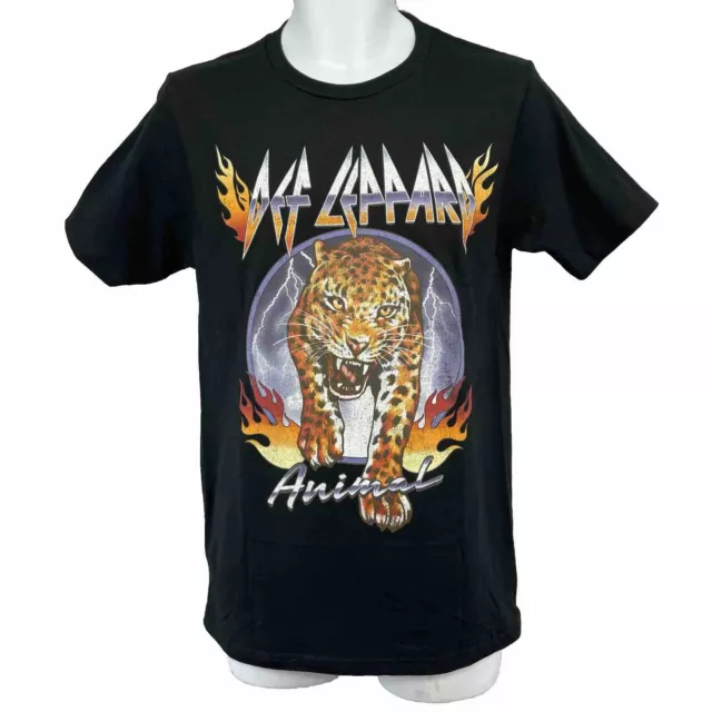 NEW! Def Leppard Animal Retro T Shirt/ Men’s (S) Black Official 100% Cotton NWT