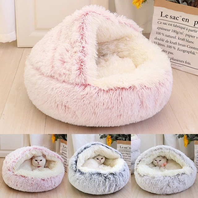 Lit Nid pour chien Chats Matelas Tapis Corbeille Panier Coussin Nid peluche doux