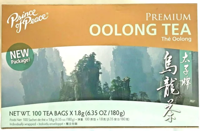 Prince of Peace Premium Oolong Tea 6.35Oz/180g - 100 Tea Bags x 1.8g