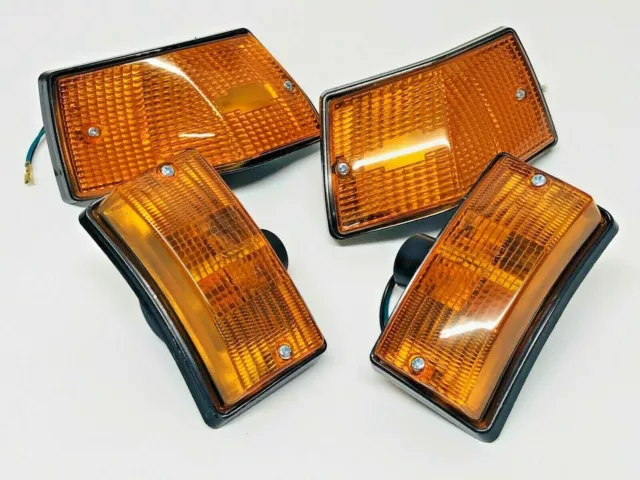 VESPA PX ORANGE INDICATOR SET INCL BULBS  for PX  T5  PE  EFL LML  FRONT & REAR