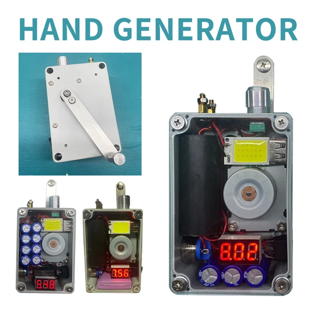 Generador de mano USB carga exterior Illumanite alimentación de emergencia portátil NUEVO