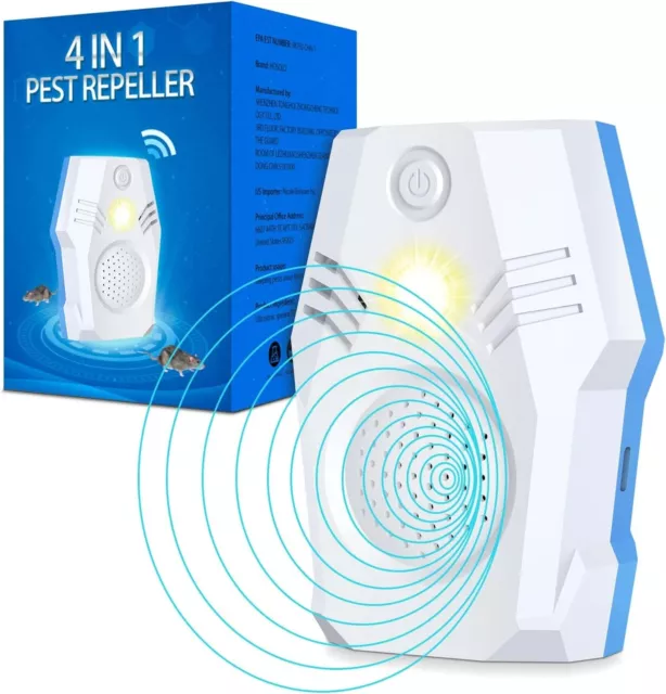Ultrasonic Squirrel Repellent Mouse Rodent Repellent for Attic Electronic Mice R
