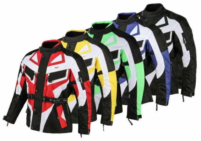 Bangla Motorrad Textil Jacke Protektoren 5 Farbkombinationen wählbar M - 6 XL
