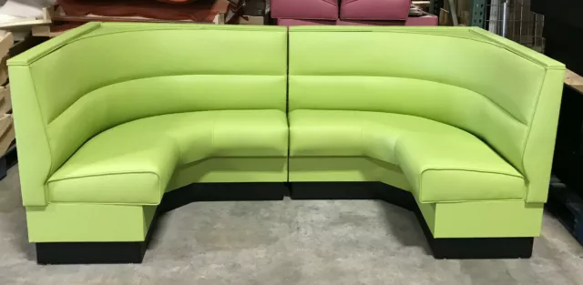 Restaurant Booth  U Shaped -Upholstered Channel Back in 36"h, 42"h,48"h