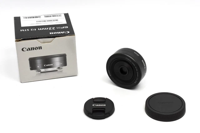 Canon EF-M 22mm f/2 STM Compact System Lens - MINT Condition
