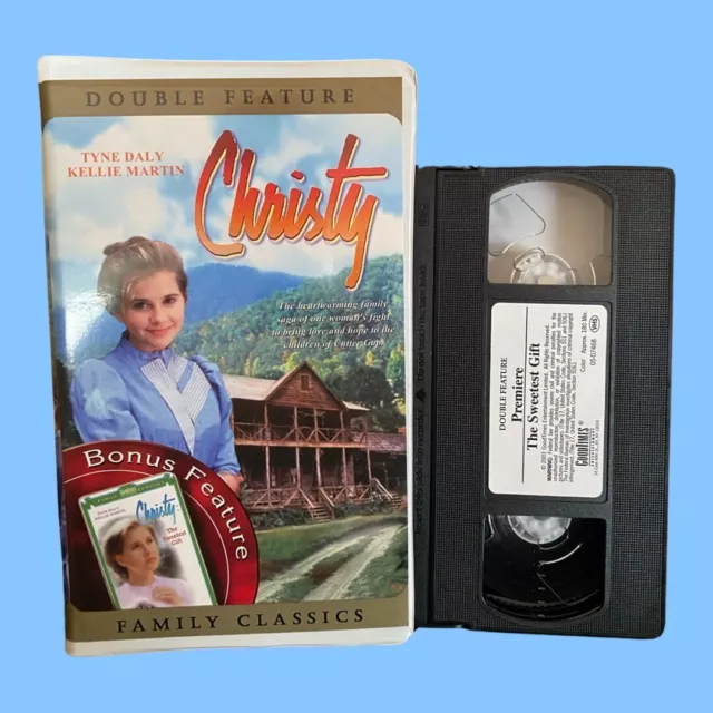 Christy- VHS + Bonus Feature Christy- The Sweetest Gift. Free Shipping!