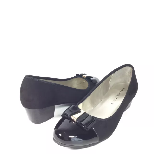 Karen Scott Darragh Women's Size 8.5 M Black Pump Block Heel Dress Shoes 2