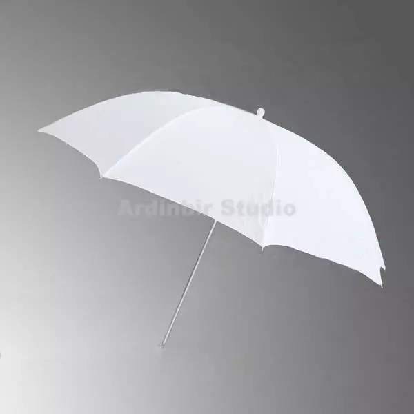 Paraguas de estudio de luz fotográfica blanco de 60" 150 cm