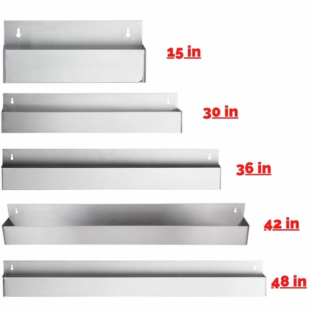 SPEED RAIL Stainless Steel Single Tier Commercial Bar Liquor Silver Display Rack