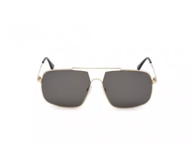 TOM FORD Sunglasses Aiden TF0585 28A Square Gold & Smoke Grey Men  Eyeglasses 60