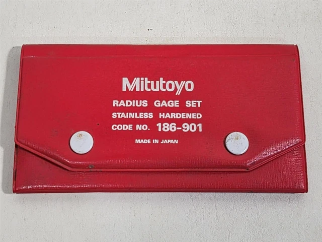 MITUTOYO RADIUS GAGE Set # 186-901 Machinist Tools / Tool Maker $53.00