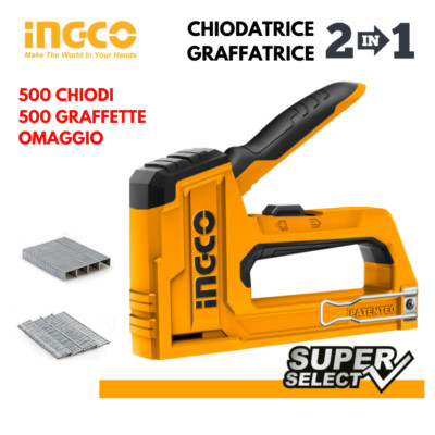 Graffettatrice Professionale 3 In 1 - Con Graffette, Chiodi E Accessori, Per Ufficio E Fai-da-te - Foto 10