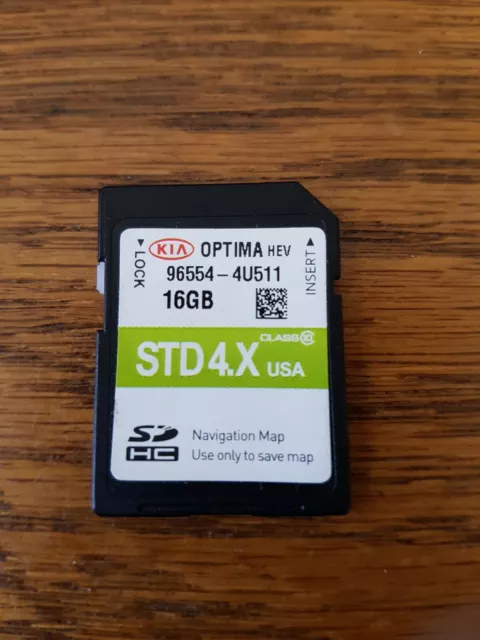 OEM KIA OPTIMA MAP DATA GPS Navigation SD Card 96554-4U511 STD4.X USA