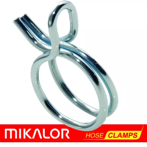 Mikalor Double Wire Hose Spring Clips | Silicone Pipe Air Fuel Band Tube Clamp