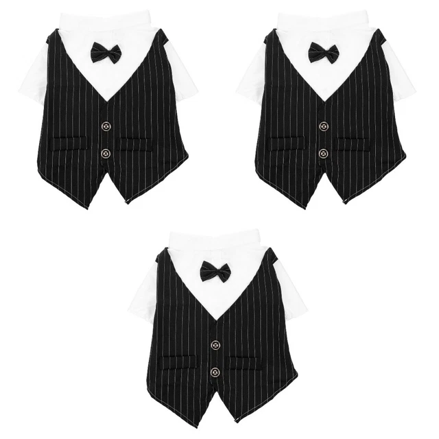 3pcs Welpenfestival Kostüm Hochzeit Hundeanzug Katzendekorative Kleidung zur